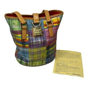 Dooney and Bourke Patchwork Picnic ants Tote Bag Authentic With Certificate